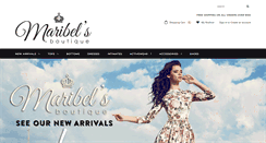 Desktop Screenshot of maribelsboutique.com